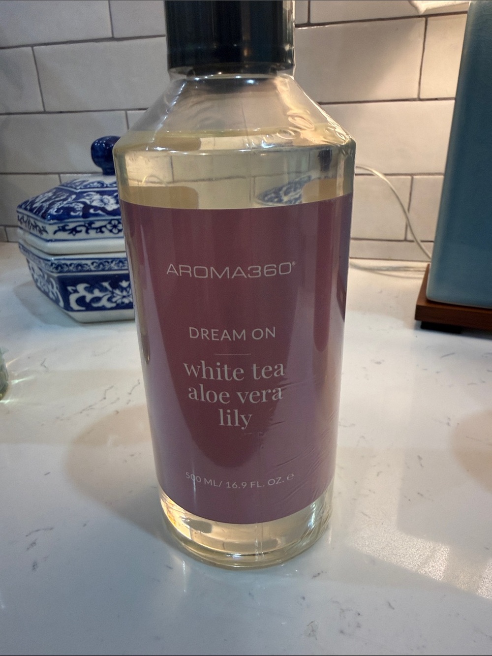 AROMA360 Dream On White Tea Aloe Vera Lily Reed Diffuser Refill - Pink